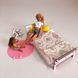 Комплект постельного белья для мебели NestWood (СПАЛЬНЯ) в кукольный домик для Барби, 4 ед.