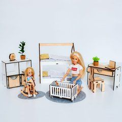 "Дитяча Еко" набір лялькових меблів NestWood для Барбі
