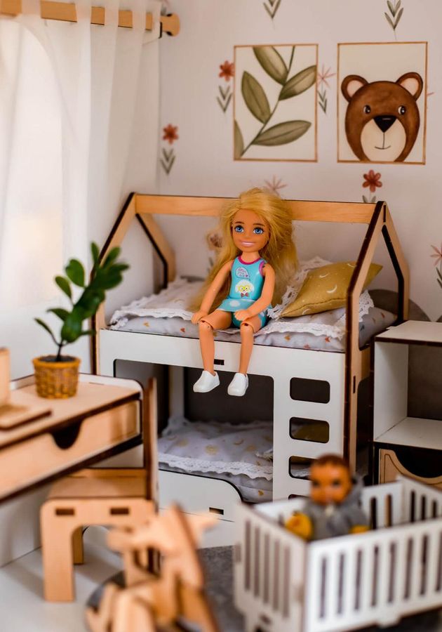"Детская Eco" набор кукольной мебели NestWood для Барби