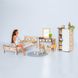 Большой набор "ЛЮКС Eco с террасой" кукольный домик NestWood с мебелью и аксессуарами