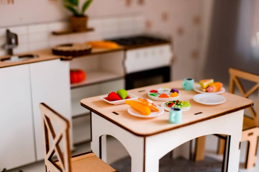 "Кухня Eco" набор кукольной мебели NestWood для Барби