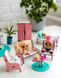 "Спальня+гостиная+детская" набор кукольной мебели NestWood для LOL, розовый
