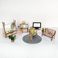 "Гостиная Eco" набор кукольной мебели NestWood для Лол (кукол до 12 см)