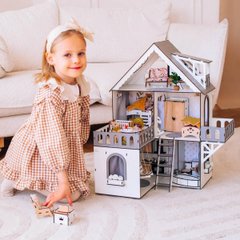 МИНИ КОТТЕДЖ Eco кукольный домик NestWood для LOL + мебель Гостинная