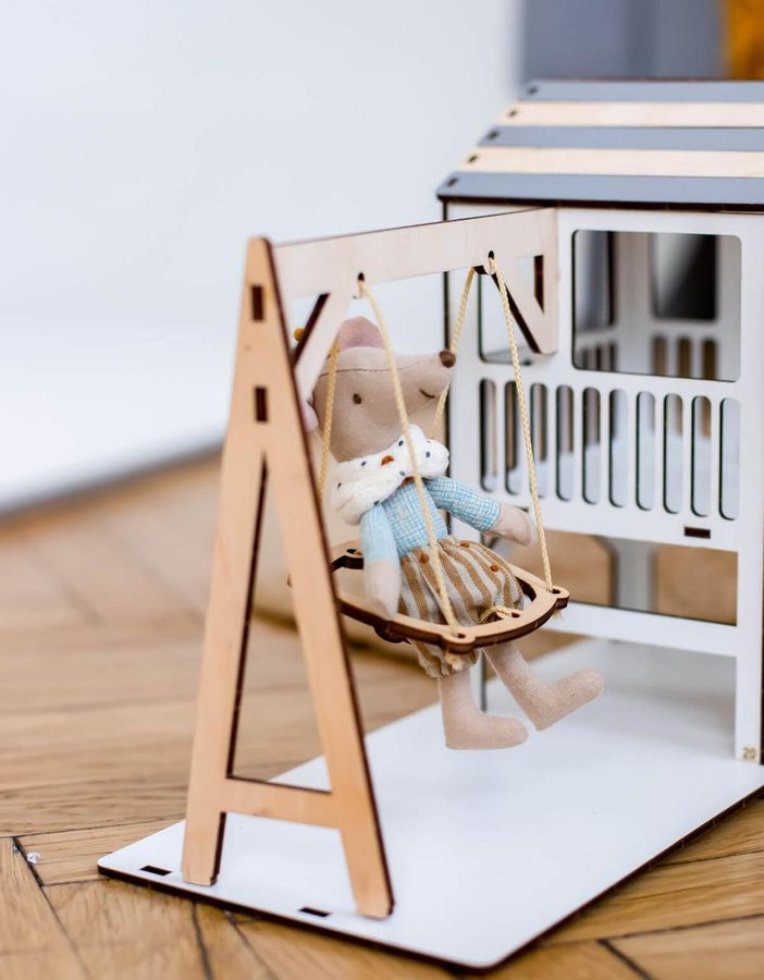 "Детская площадка Eco" набор кукольной мебели NestWood для Барби