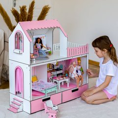 "МРІЯ з органайзером" ляльковий будиночок NestWood для Барбі, рожевий