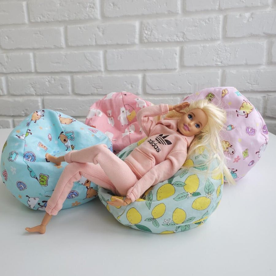 Тканинний пуфик NestWood для ляльок Барбі і ЛОЛ