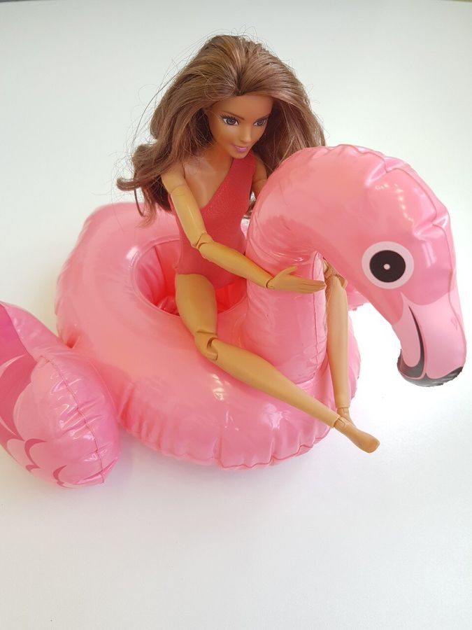 Надувной круг Фламинго для Барби intex