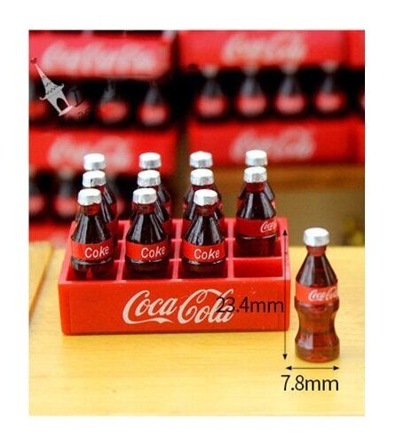 Кукольная еда "Кола" (Coca Cola) в бутылочке 1шт.