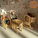 Плетеный кукольный набор из лозы стол и кресла для кукол Барби от Nestwood