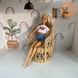 Плетеное кукольное кресло из лозы для кукол Барби от Nestwood