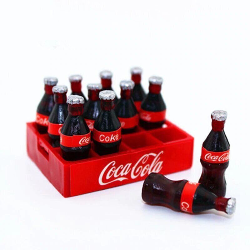 Кукольная кола "Ящик Coca Cola" 12шт.
