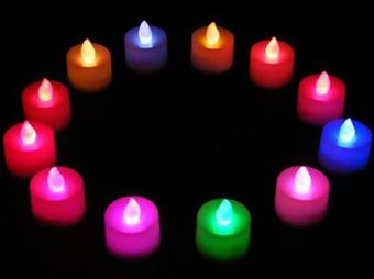 LED свеча с мерцающим пламенем (освещение) для кукольного домика NestWood, розовая на батарейках