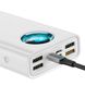 PowerBank Baseus Amblight 30000mAh 65W 6A white з технологією швидкої зарядки + кабель у подарунок, повербанк