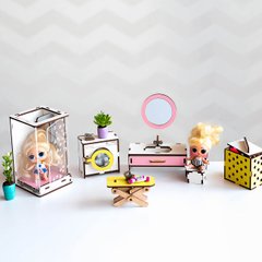 "Ванная New" набор кукольной мебели NestWood для LOL (Лол)