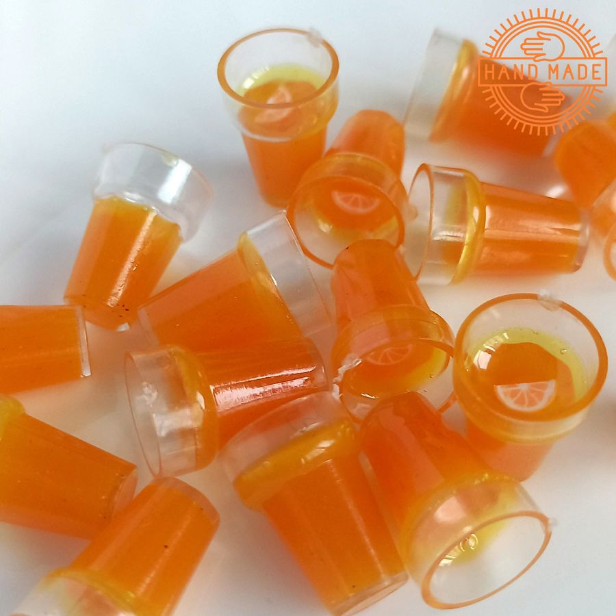 Ляльковий напій "Склянка освіжаючого апельсинового соку" Hand Made Nestwood 1 шт
