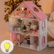"Фантазия" кукольный домик с освещением NestWood для Барби розовый