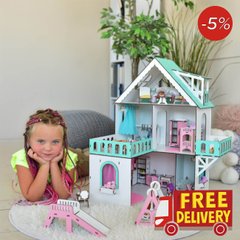 Великий набір "Міні Котедж для LOL" ляльковий будиночок NestWood з меблями і аксесуарами