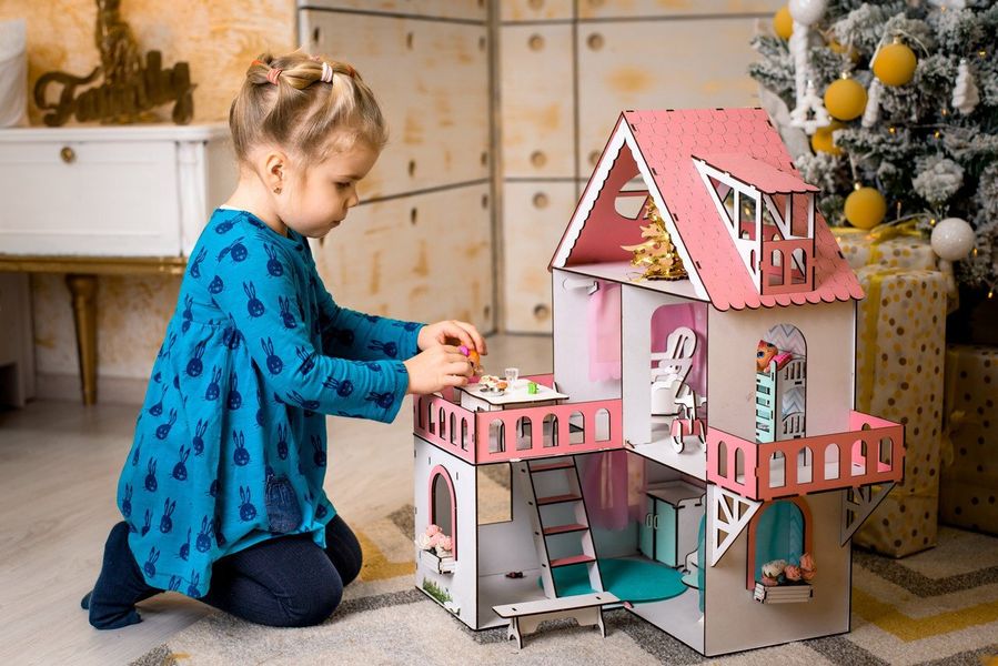 Большой набор "Мини Коттедж для LOL" кукольный дом NestWood с мебелью и аксессуарами