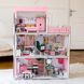 Большой набор "Люкс Лайт" кукольный домик NestWood с мебелью и аксессуарами
