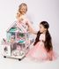 МИНИ КОТТЕДЖ кукольный домик NestWood для LOL на подставке с колесами, розовый + мебель 9ед
