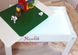 Световой стол-песочница Noofik Baby_ok(МДФ крашенный) с лего-крышкой 37*38см.