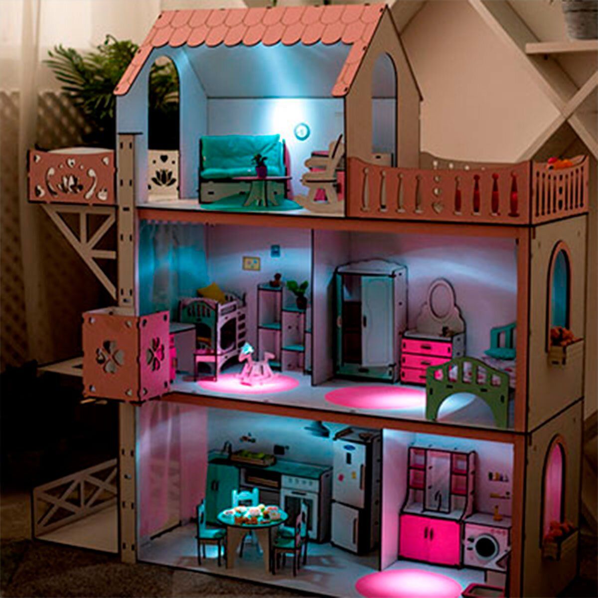 Подсветка кукольного дома